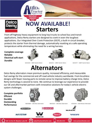 Delco Remy Starters & Alternators flyer cover
