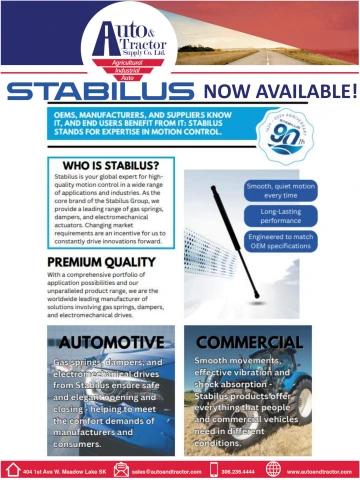 Stabilus Gas Springs & Dampers flyer cover